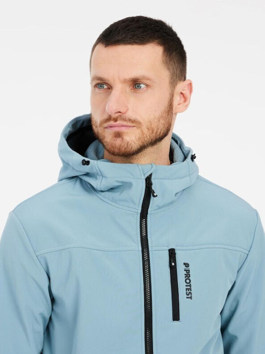 Χειμωνιάτικο Μπουφάν Softshell Αδιάβροχο και Αντιανεμικό Steel Blue
