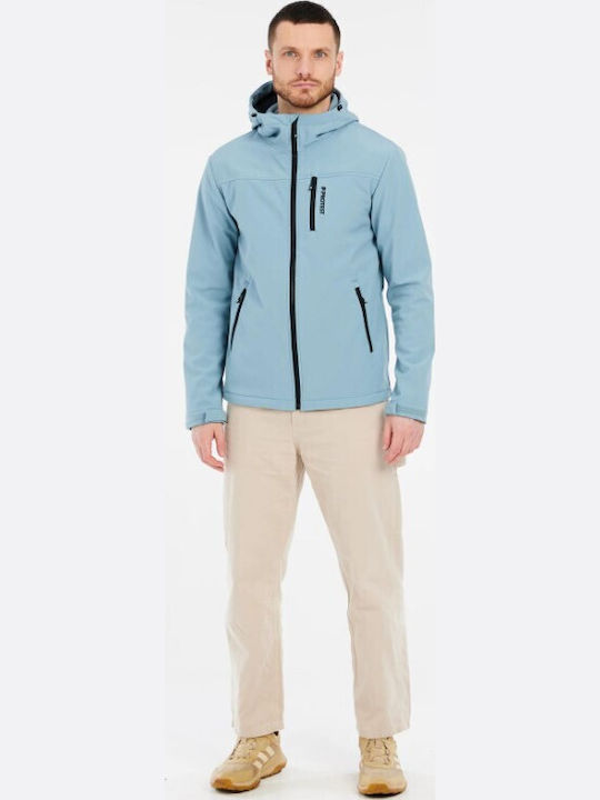 Χειμωνιάτικο Μπουφάν Softshell Αδιάβροχο και Αντιανεμικό Steel Blue