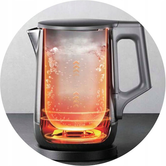 Webber Βραστήρας Ταξιδίου 1.7lt 1800W Γκρι
