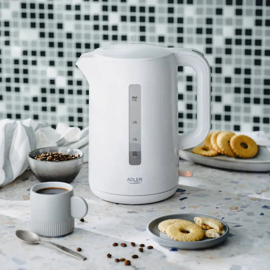 Adler Fierbător 2.2lt 2200W Alb