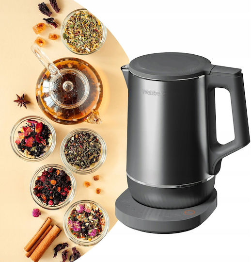 Webber Βραστήρας Ταξιδίου 1.7lt 1800W Γκρι