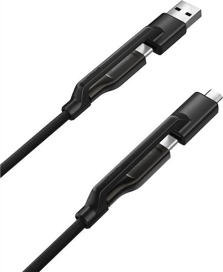 Nomad Kevlar USB 2.0 Cable USB-C Male - USB-C 240W PD Black 0.3m