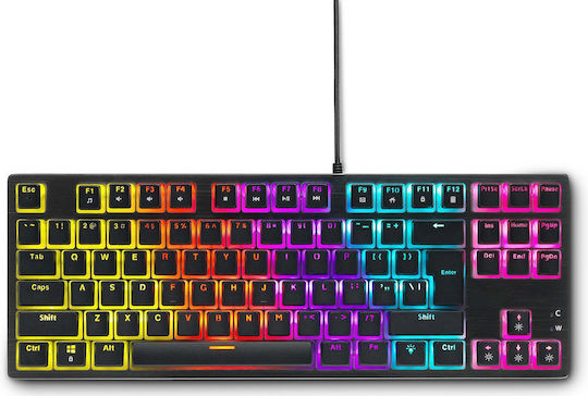Spartan Gear Lochos 2 Gaming Μηχανικό Πληκτρολόγιο Tenkeyless με RGB φωτισμό (Αγγλικό US)