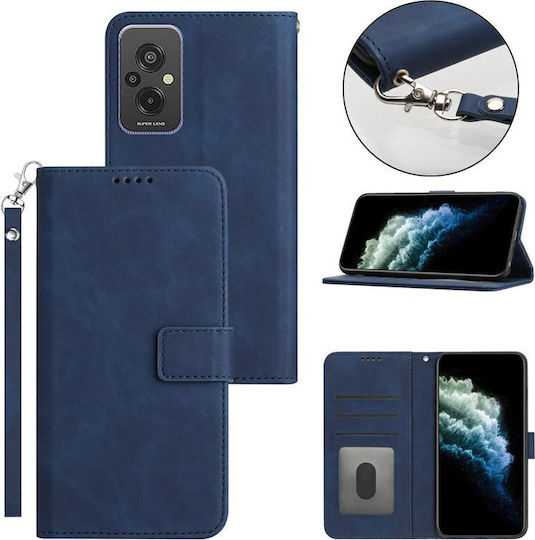 Wallet Δερματίνης / Σιλικόνης Μπλε (Moto G42)