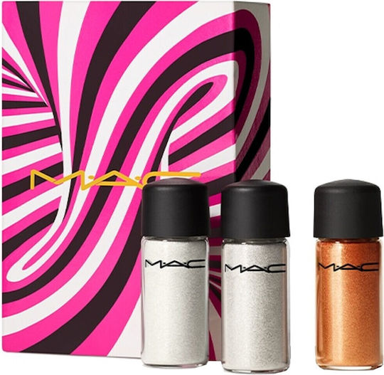 M.A.C Sprinkle Of Magic Eye Shadow in Solid Form Gold, Red, Bronze 2.5gr