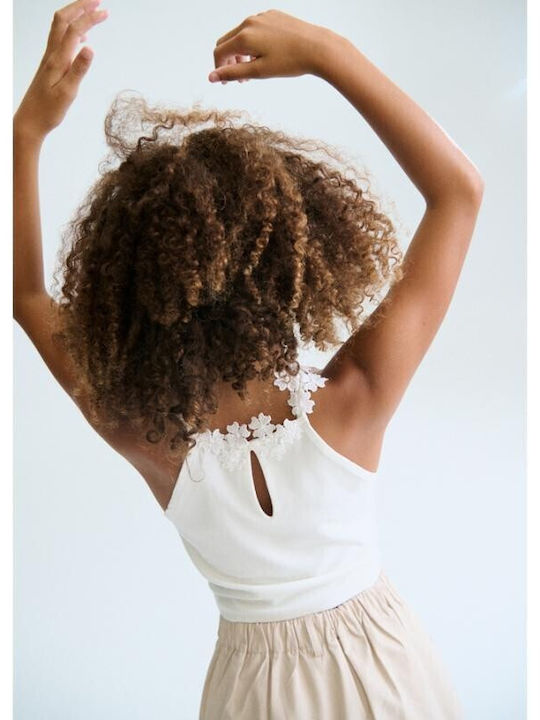 Kids Top Sleeveless White
