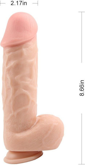 Glass Dildo with Balls and Suction Cup 23cm