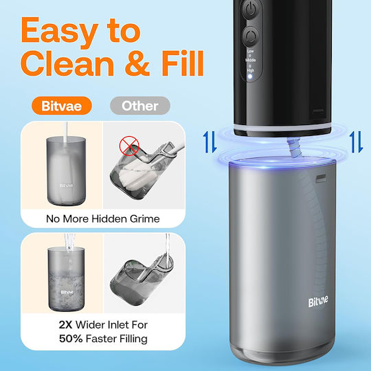 Bitvae Water Flosser Μαύρο
