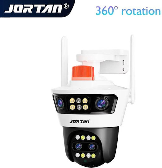 Jortan 001010727 IP Dual Κάμερα Παρακολούθησης Wi-Fi 9MP Αδιάβροχη με Αμφίδρομη Επικοινωνία
