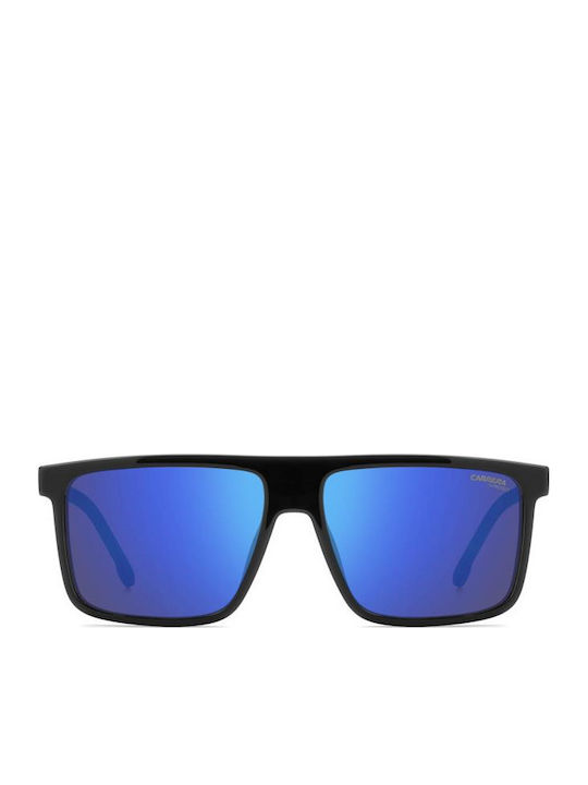 Carrera Unisex Sunglasses with Black Horn-Rimmed Frame and Grey Lens 14/S D51/Z0