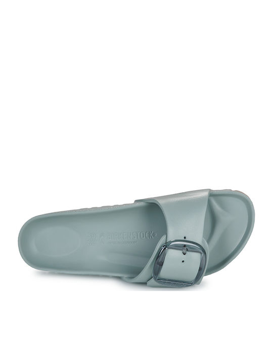 Madrid Big Buckle Slides in Blue Colour