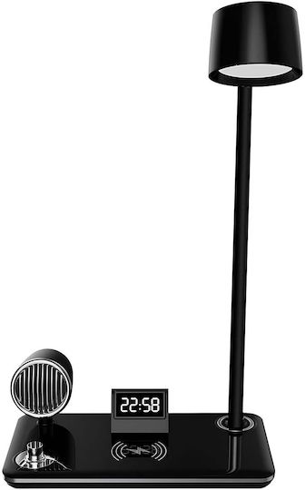 Avizar 3-in-1 LED Tischlampe Bluetooth Lautsprecher Ladestation Schwarz Avizar 3-in-1 LED Tischlampe Bluetooth Lautsprecher Ladestation Schwarz