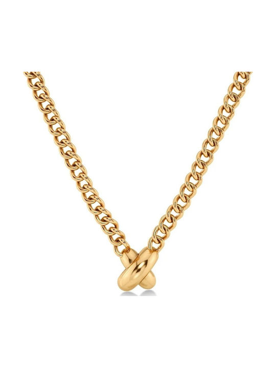 Edblad Chain Neck made of Stainless Steel Gold-plated