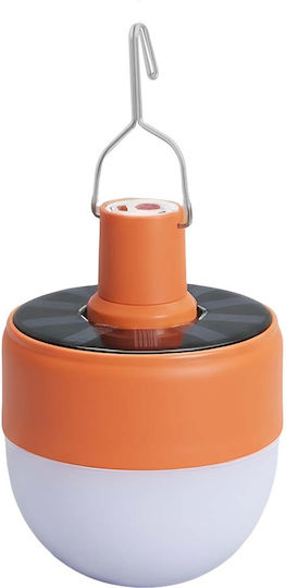 Avizar 10w Wiederaufladbare Solarleuchte Haken 5 LED Modi 1200mah Orange