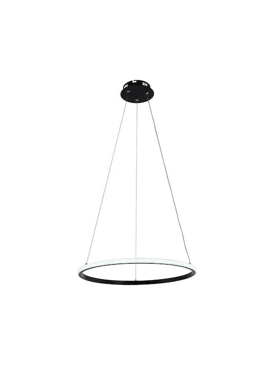 Optonica Pendant Light Black 50x100cm