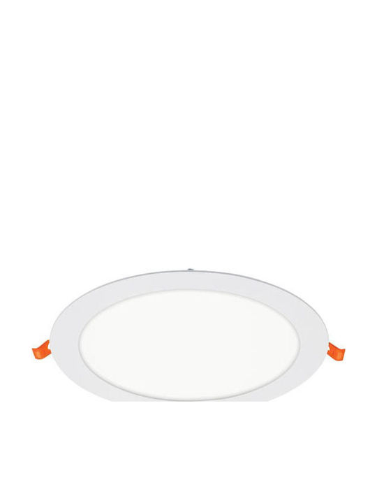 Vito Rund Vertieft LED Panel 24W mit Kaltweiß Licht 6000K