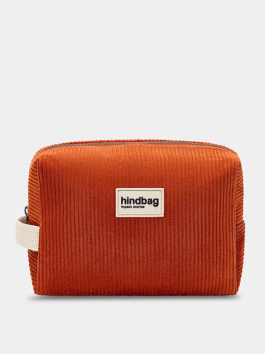 Hindbag Kulturbeutel Leon Brick Corduroy Kordel-Neseser Organische Baumwolle