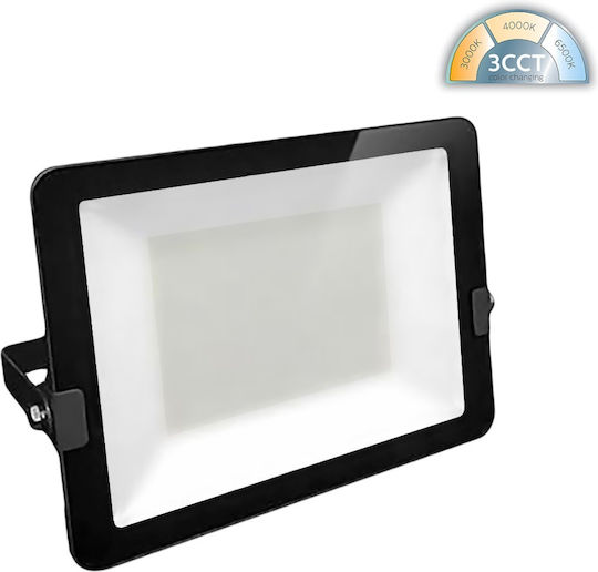 Fos me Στεγανός Προβολέας LED 100W Θερμό Λευκό 3000K IP65