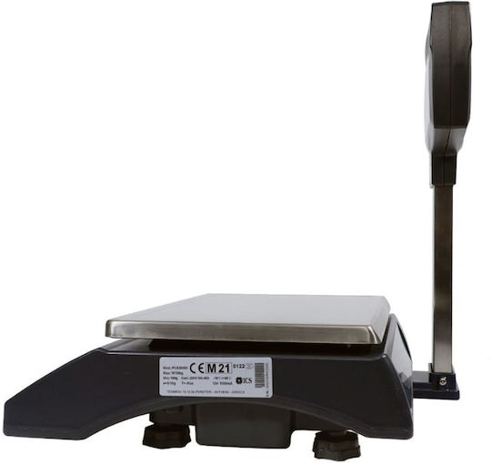 ICS Electronic Retail Scale with Column with Weighing Capacity of 30kg