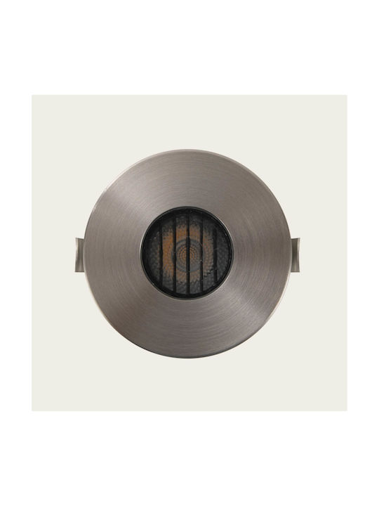 Zambelis Lights Spot De Podea LED 3W Cu Alb Cald IP65 Gri