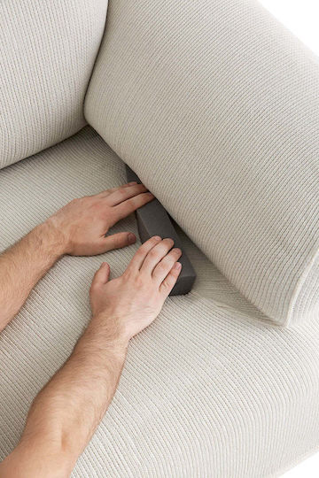 Sofazip Mondo Elastische Abdeckung für Vier-Sitzer-Sofa Ivory 250εκ. 1Stück SZMONDOIVORY
