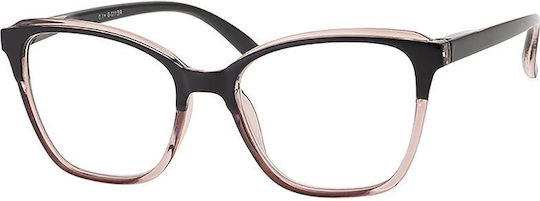 Brilo Women's Reading Glasses +3.00 in Black color RE112-2-5_31938
