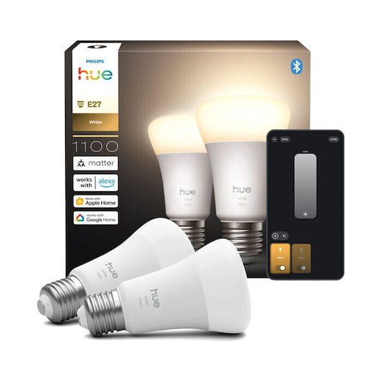 Philips Smart Lampen LED für Fassung E27 und Form A60 2Stück