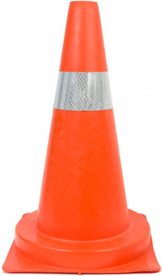 Traffic Cone Plastic White Color 50x50cm