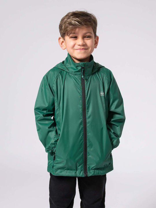Αδιάβροχο Παιδικό Casual Μπουφάν Bottle Green Mini Origin