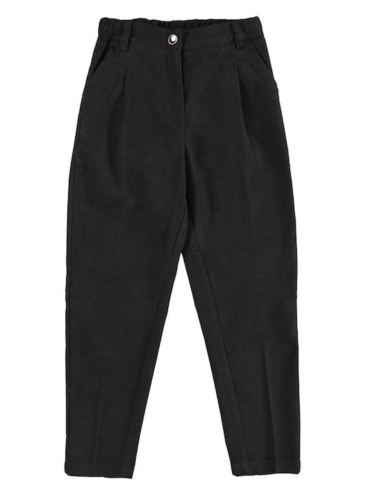 Pantaloni din Material Textil pentru Copii Negru