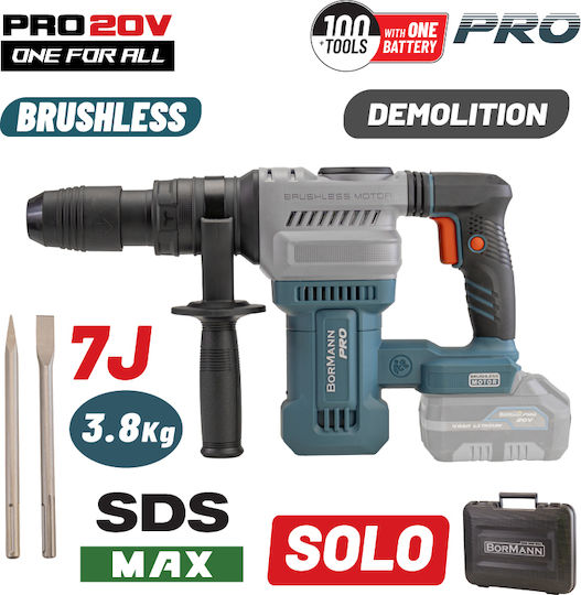 Bormann Pro BBP5310 Demolitionist Battery Brushless 20V with Chuck SDS Max 073857