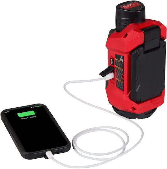 Milwaukee Battery Jobsite Light LED IP54 with Brightness up to 1200lm Packout Alip0