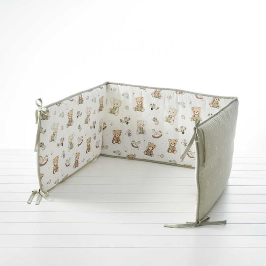 Vesta Home Baby Teddy Standard Crib Bumper Inside 40x195cm