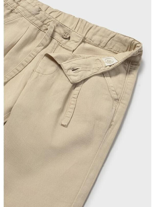 Παιδικό Παντελόνι Chino Λινό Μπεζ