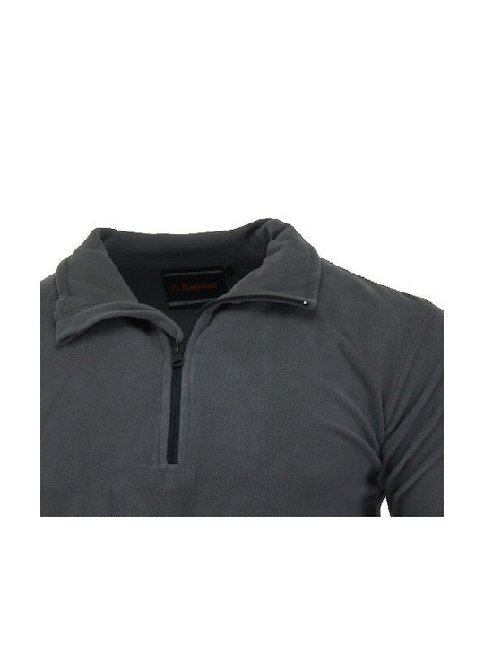 Kapriol Wolf Long Sleeve Work Sweatshirt Gray Fleece