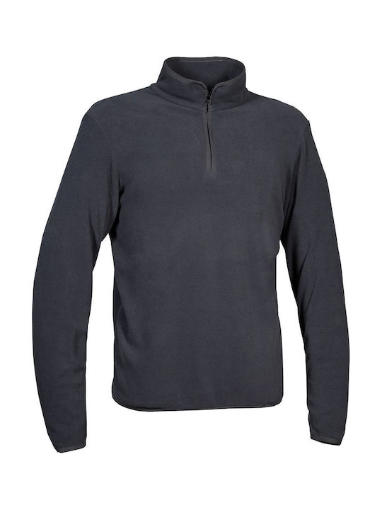 Cofra Ανδρικό Μακρυμάνικο Φούτερ Εργασίας Γκρι Fleece