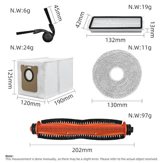 Set de piese de schimb 9 buc pentru aspirator robot Xiaomi