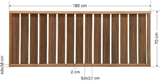 Holz Zäun Kliestyp 180x70cm
