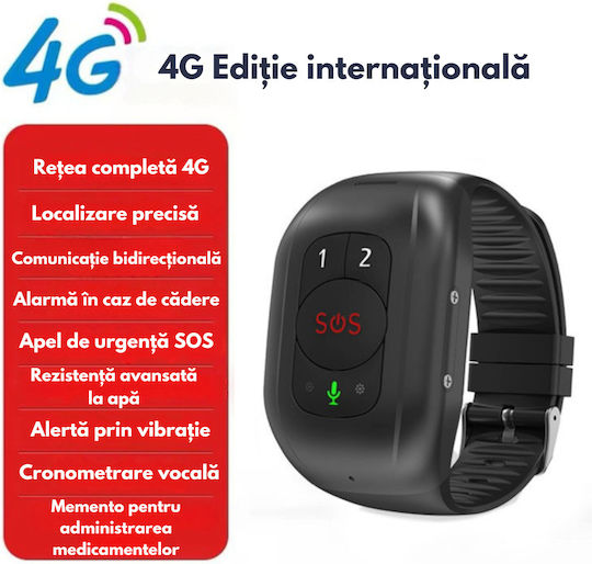GPS Tracker GSM pentru Copii/Vârstnici Waterproof IP67 cu Alarmă