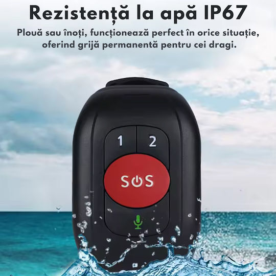 GPS Tracker GSM pentru Copii/Vârstnici Waterproof IP67 cu Alarmă