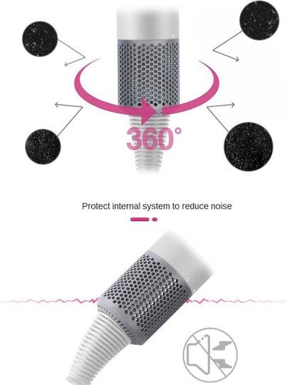 2 Pieces External Dust Filter Cover Hair Dryer Dyson Hd01 Hd03 Hd08 Silver