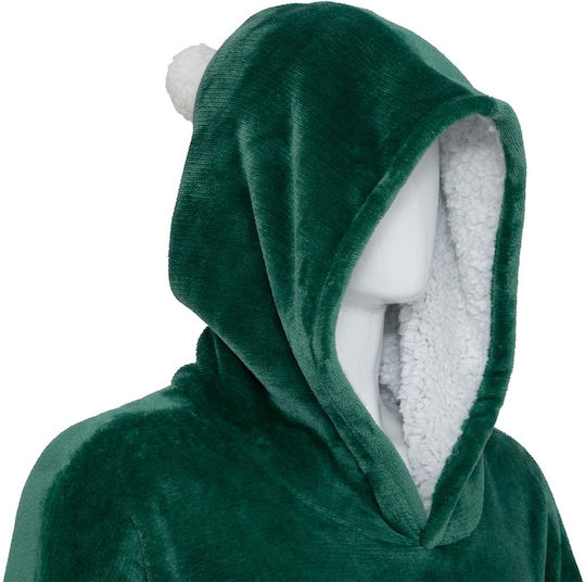 A-s Flan Pătură Cu Mâneci 85x118cm Verde A-s Flan Pătură Cu Mâneci 85x118cm Verde
