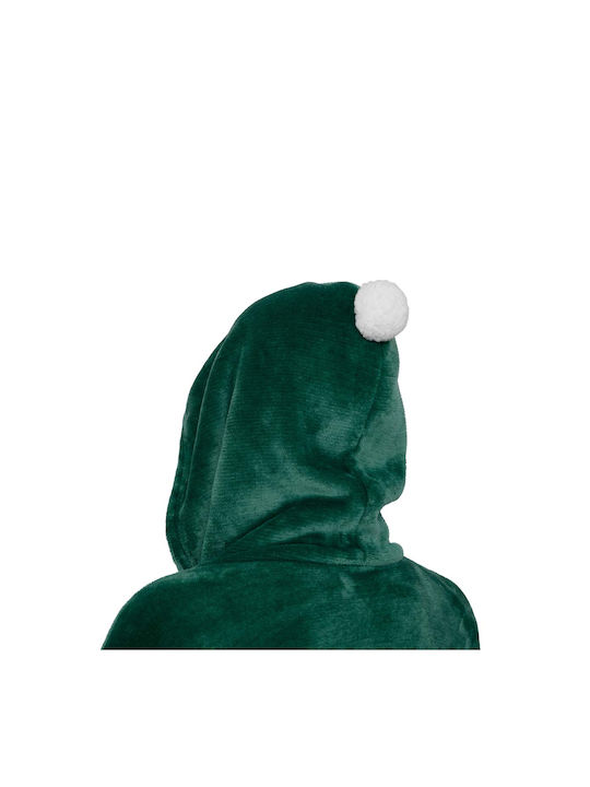 A-s Flan Κουβέρτα Fleece με Μανίκια 85x118εκ. Green