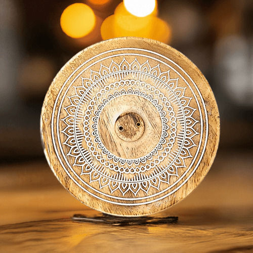 Niyamas Raumdüfte Stäbchen Holz Mango Mandala Design 12,5cm
