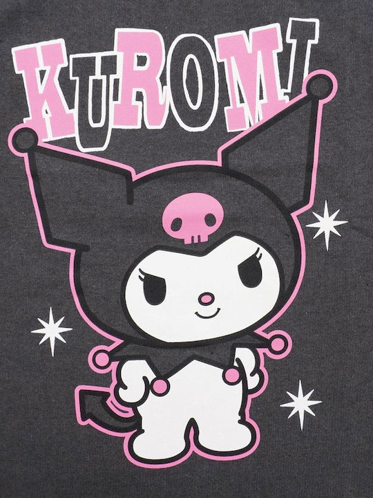 Cerda Παιδική Πιτζάμα Βαμβακερή Μαύρη Hello Kitty Kuromi