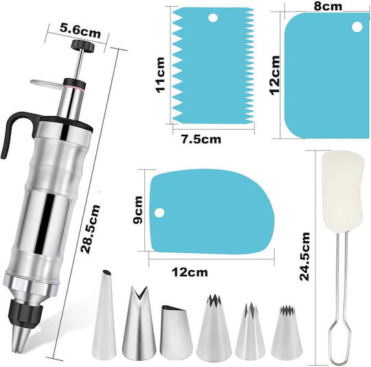 Set Pungi De Patiserie Metalice 7.5cm