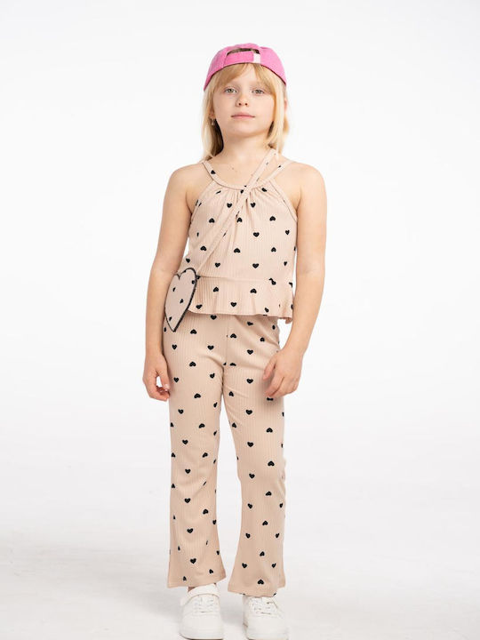 Evita Kids Set with Beige Pants 3 Pieces