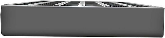 Avizar Compartmentalized Plastic Money Tray Cash Organization Grey