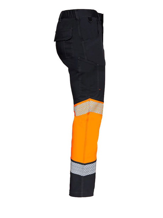 Stenso Reflektierend Arbeitshose Orange