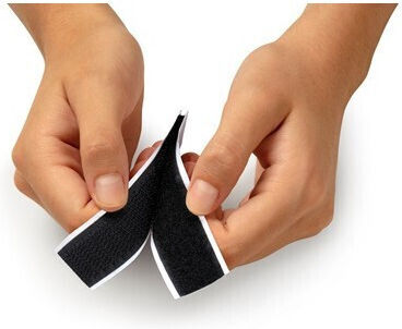 Inofix Self-Adhesive Hook & Loop Tape Black 20mm 1pcs